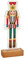 Mud Pie Sm Acrylic Light Up Nutcracker Table SITTERS, Dark Red