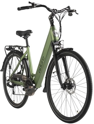 Adore E-Citybike 28 Alu Cityfahrrad CV-180 Heckmotor 45NM / 12,8Ah Maigrün matt