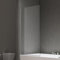 doporro Paroi de Baignoire 80x140 cm Pare Baignoire 1 Volet Verre Trempé Transparent Montage Réversible Cortona201K