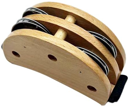 Tambourins à pied pour adultes, shaker à pied - Percussion tambourin à tapotement des pieds,Ensemble de batterie à pied avec sangle élastique, instrument de musique, shakers à percussion pour des ryth