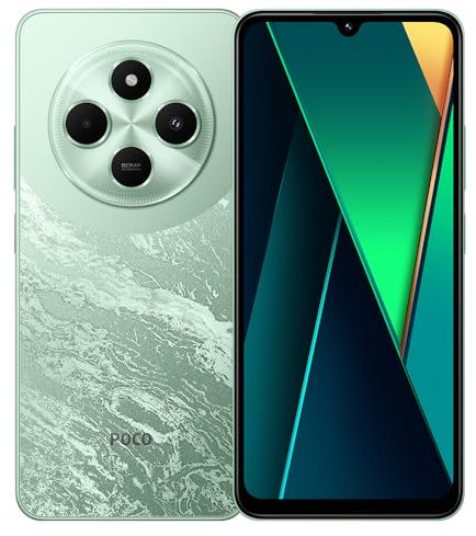 Xiaomi Poco C75 Smartphone 6+128GB No Contract Cell Phone 6.88 Display MediaTek Helio G81 Octa-core Processor 50MP AI Triple Camera 5160mAh Battery NFC Dual SIM Green