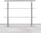 Lospitch Rampe d'escalier en acier inoxydable - Rampe d'escalier intérieur et extérieur - Pour balcon, parapet - Escaliers - Angle réglable - Diamètre 42 mm (180 cm, 2 traverses)