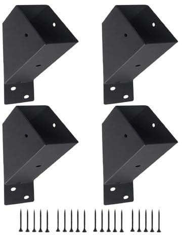 Pergola Angle Support Brackets, Angle Pergola Brackets, 45 Degree Support Bracket, Heavy Duty Shelf Bracket, 45 Degree Support Bracket Set for Pergola Angle Brackets and Beam Connector
