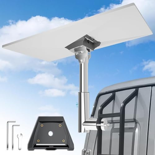 Starlink Gen 3 Mount for RV Ladder, Starlink Mounting Kit Gen 3 with 0-30° Adjustable Starlink Gen 3 Pipe Adapter