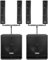 VONYX VX880BT Column Array Speaker System 1000W Bluetooth PA Set - Dual Speaker Poles, Heavy-Duty Mounting Stands & Microphone with Cable Included