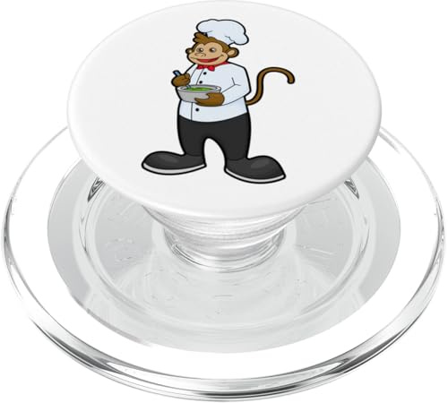 Monkey Cook Bowl Cooking PopSockets PopGrip for MagSafe