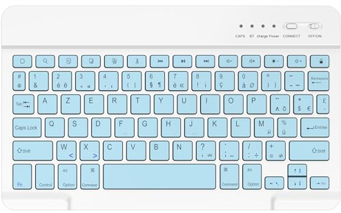 BQSS Clavier Bluetooth AZERTY Français, Léger & Silencieux
