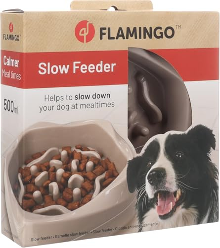 Flamingo Slow Feeder NAMBO Taupe 500ML