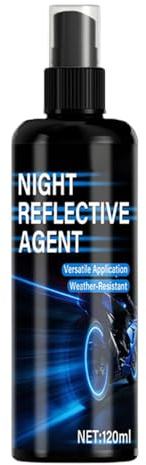 Wefdfsy Peinture phosphorescente,120 ml Agent Pailleté Réfléchissant - Peinture lumineuse | pour voiture, vélo, pêche, cyclisme, course à pied, sac à dos, casque, poussette,