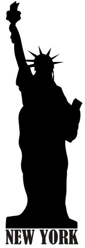 Wandtattoo New York - Freiheitsstatue, 10 x 31 von mldigitaldesign