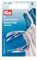 Prym 401.169 Trägerbandhalter, Polyester, Weiß, mit Druckknopf, 4 Stück