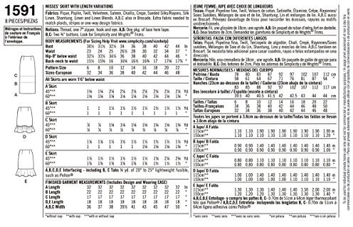 Simplicity Kunst und Craft Nähen Vorlage