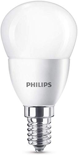 Philips LED E14 Small Edison Screw Mini Globe Light Bulb, 5.W (40 W) - Warm White