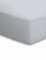 schlafgut Mako-Jersey Basic Spannbetttuch, Baumwolle, Silber, 200 x 200 cm