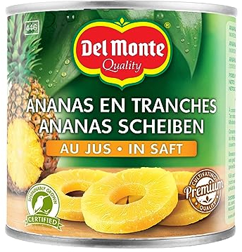 Del Monte Pineapple Slices in Juice, 6 x 435 g