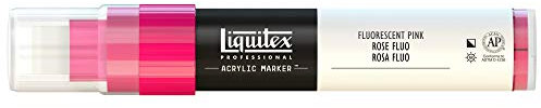 Liquitex Rotulador de Pintura acrílica, Punta Ancha, Rosa Fluorescente, 15 mm