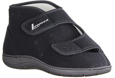 LIROMED Herren Hausschuhe 477-20Z1 Schwarz - VERBANDSCHUHE, Schwarz schwarz 226676