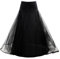 HIMRY Reifrock Petticoat Elastisch 1 Ring mit Spitze, One-Size für Gr. 32 bis Gr. 42, Unterrock Crinoline für Wedding Kleid Ballkleid Housekleid Abendkleid Brautkleid, Schwarz, KXB-0019 Black