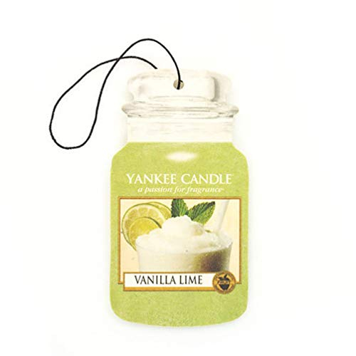 Yankee Candle 1172085E Auto und Haus Lufterfrischer Duftbaum Vanilla Lime, 8.0 x 19.7 x 0.7 cm