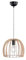 Reality Leuchten R30253030 Wood A++ to E, Pendelleuchte, Holz, E27, Holzfarben/Schwarz, 30 x 30 x 150 cm