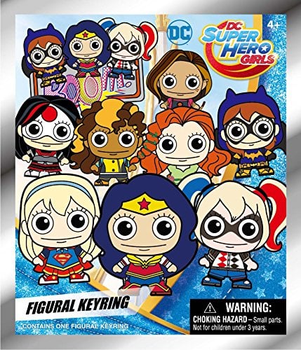 DC Comics- Porte-clés 3D à Collectionner Super Hero Girls Wonder_Woman Accessoire, 45765, Noir
