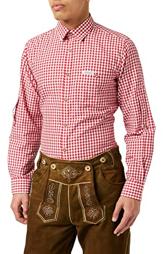 Stockerpoint Campos3 Camicia Tradizionale Bavarese, Rosso (Rot), M Uomo