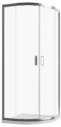 Box doccia semicircolare 90x90 curvo stondato angolare scorrevole vetro anticalcare trasparente 8mm. Abete