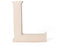 kadoh Holzbuchstabe L (20 cm) zum Aufstellen Handgemachter Buchstabe aus Holz im Vintage-Look als Deko (Creme-Weiß Vintage)