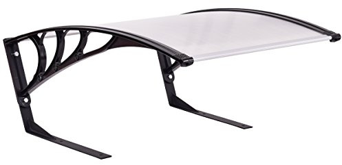 Costway Rasenmäher, Garagenrasenmäher, Garagendach Carport Überdachung, Unterstand für Mähroboter, inkl.: Montagematerial, UV-Schutz, transparent