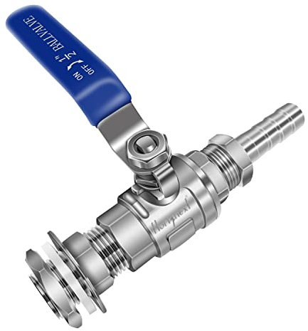 Horiznext NPT 1/2 Kugelhahn-Set, Edelstahl, schweißfrei, für Heimbraukessel
