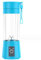 Portable Blender Mini Blenders Smoothies Shakes Juicer Cup USB Rechargeable Six Blades in 3D for Superb Mixing 380mL Blue