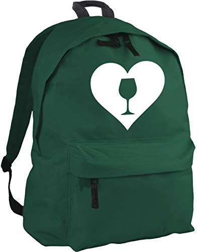 HippoWarehouse Heart Wine Backpack ruck Sack Dimensions: 31 x 42 x 21 cm Capacity: 18 litres