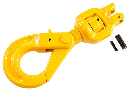 Pro-Lift Tools, gancio di sicurezza per gru con testa girevole integrata