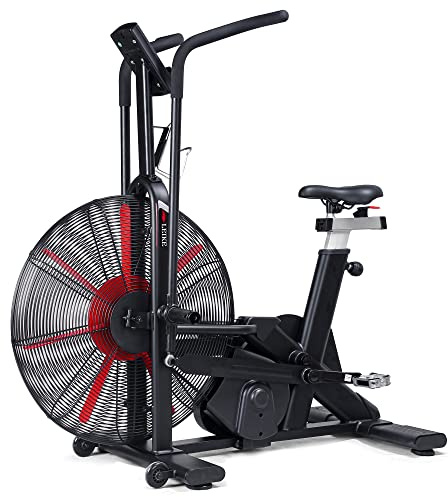 leikefitness Fan Exercise Bike Upright AirBike Indoor Stationary Bicycle