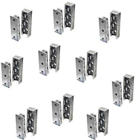 SOTECH Möbelverbinder verdeckt Bettverbinder SOLID Korpusverbinder aus Metall Verbindungsbeschlag für Betten, Möbel & Metallbau Tragkraft bis 250 kg 18er Set - Holzverbinder unsichtbar