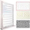 Brillant® Doppelrollo Klemmfix ohne Bohren – Medusa Barock Muster mit Glitzer, Duo-Rollo Blickdicht & transparent, mit Perlenzug, Fensterrollo für Fenster & Türen Weiß Silber 100 x 200 cm (B x L)