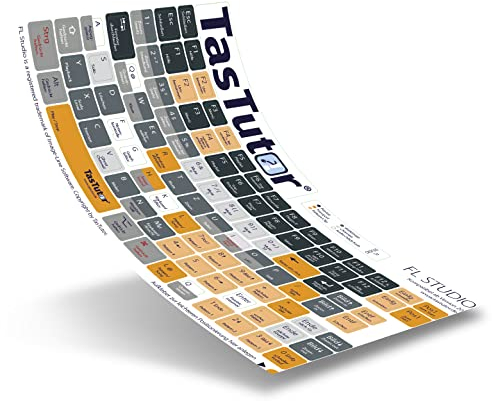 TasTutor Tastatur Aufkleber für FL Studio | Tastaturaufkleber deutsch für Windows und MAC, Tastaturbefehle für Audio Software, Shortcuts für Computer und Laptop, Tastatur-Sticker für Keyboard
