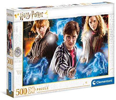 Clementoni 35082 Harry Potter – Puzzle 500 Teile ab 9 Jahren, buntes Erwachsenenpuzzle mit kräftigen Farben, Geschicklichkeitsspiel für die ganze Familie, schöne Geschenkidee