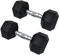 MuscleSquad Hex Rubber Dumbbell Pairs (50kg) | Durable Easy Grip Dumbbell Weights for Home Workouts