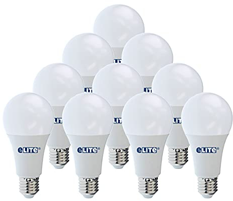 eLITe LED Lampe E27, 11W, 827, 2700K, Warmweiß, 990lm, 240°, ersetzt 75W, 10 Stück