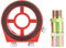 Ölfilterkühler Sandwiched ， Universal Aluminium Ölfilterkühler Sandwichplatte Öldruck-Temperaturmesser Adapter Kit für Ölfilter Sandwichplatte M20x1, Yosoo5 Öl Sandwichplatte Öl Sandwichplatte