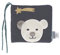 Sterntaler Baby Unisex Spielbuch Baby Stoff Spielbuch Eisbär Elia - Raschelbuch, Kuschelbuch, Knisterbuch - dunkelgrau