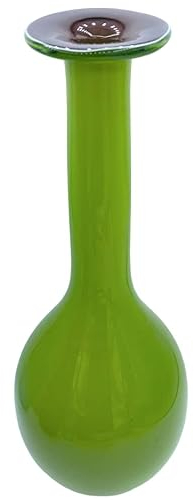 Vase Flasche aus Muranoglas (Grün)