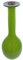 Jarrón Botella de cristal de murano (Verde)