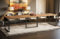 Endo-Moebel Esstisch Ewerest MAX 130cm - 330cm 85/76 erweiterbar EDEL Küchentisch Metallkufen gelochtes Design (Craft Eiche)