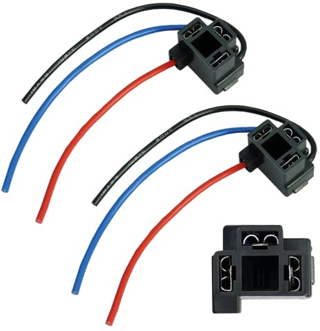 Lot de 2 Prise Phare H4 Ampoule Voiture Prise de Phare H4 Douille Ampoule H4 Prise Phare Voiture Céramique Connecteur H4 Ampoules Adaptateur femelle Prise H4 HB2 9003 P43t incliné L&P B583-3-2