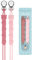 Kowlone Attache Sucette Silicone Vache Soothie Tétine Clips Porte Accroche Chaîne pour Garçons et Filles Douche de Bébé 2pcs(Rose)