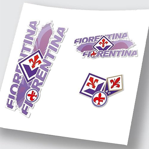 STICKERS TIFOSI FIORENTINA SET - ADESIVI IN VINILE COLORATO E SAGOMATO