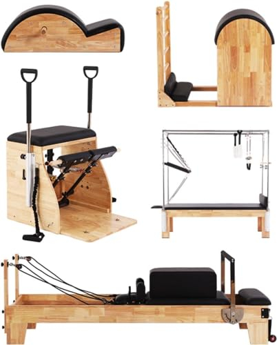Pilates Studio-Paket Premium One-to-One Pilates Reformer,Pilates,Pilates Stabilizer Chair,Pilates Spinal Corrector Und Wanda Chair (A-2)