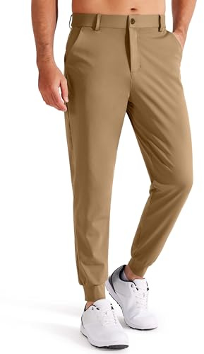 Libin Pantaloni da Golf da Uomo Elasticizzati Slim Fit Jogging Pants Sportivi Abito Pantaloni Lunghi Jogger Tessuto Pants con Tasche